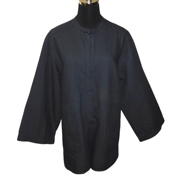 Humanoid Snap Up Jacket Wide Sleeves Large Pockets Size Small